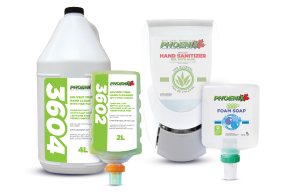 Phoenix skincare soap products with dispenser